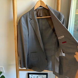 Brunello Cucinelli Travel Blazer Gray Grey 46